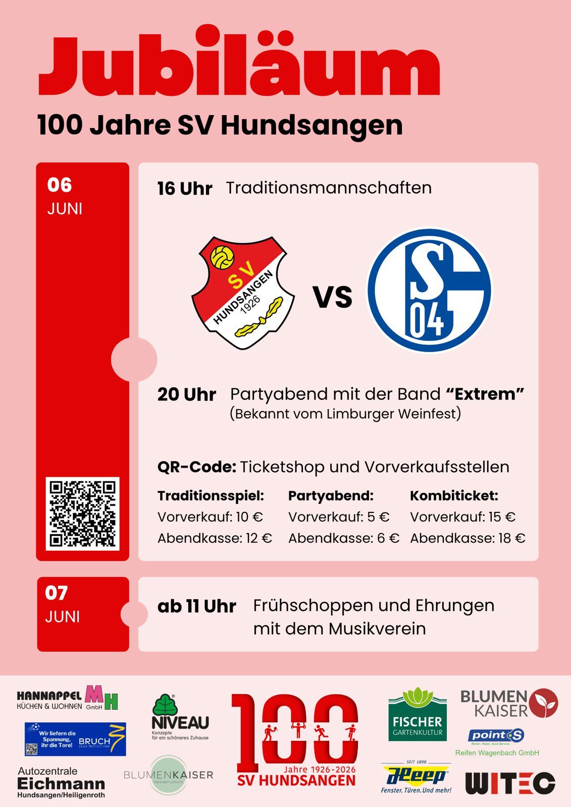 100-Jahre-Jubiläum Flyer